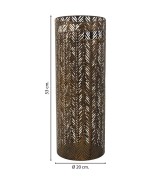 PARAGUERO REDONDO METAL DORADO