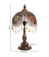 LAMPARA METAL CRISTAL ACRILICO