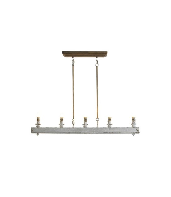 LAMPARA TECHO ABETO ENVEJECIDO