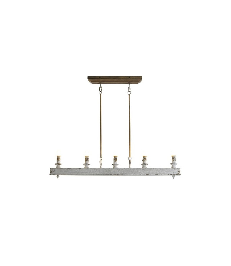 LAMPARA TECHO ABETO ENVEJECIDO