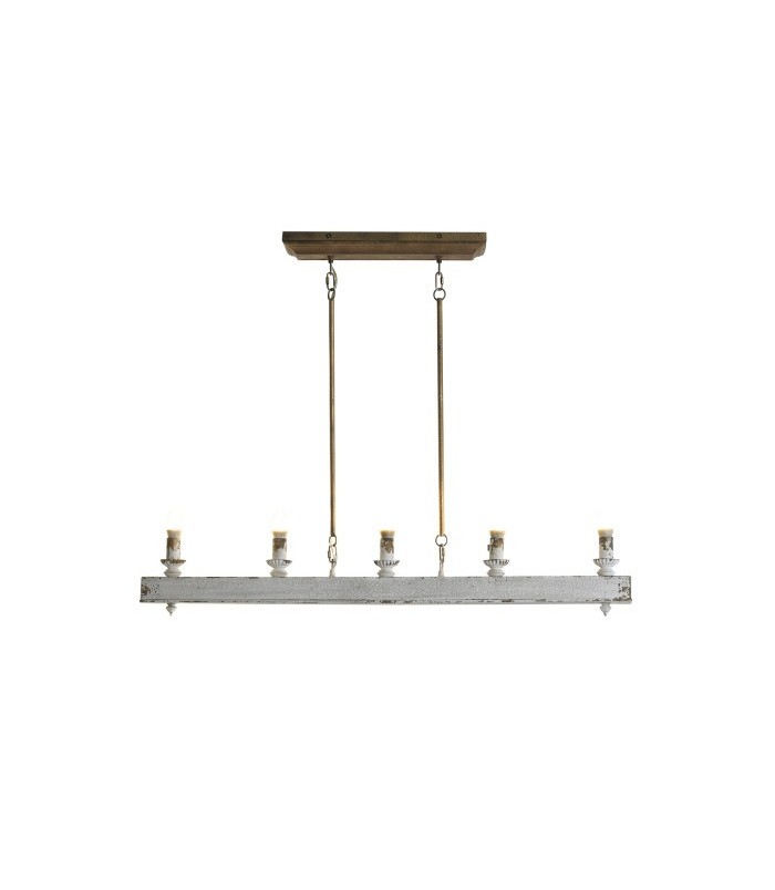 LAMPARA TECHO ABETO ENVEJECIDO